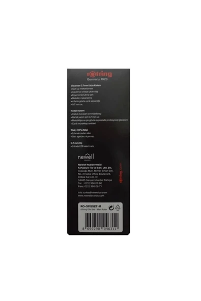 Rotring Visumax 0.7 Roller 4 Lü Set Mavi - Resim 2