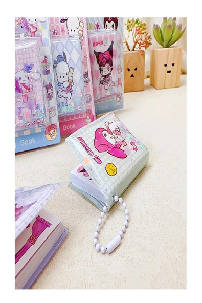 ÖZ KIRTASİYE Sanrio Kuromi Mini Stıcker'lı Sulu Defter 1 Paket (Pakette 2 Adet Vardır) - 4