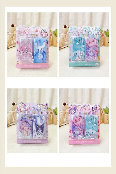 ÖZ KIRTASİYE Sanrio Kuromi Mini Stıcker'lı Sulu Defter 1 Paket (Pakette 2 Adet Vardır) - 7