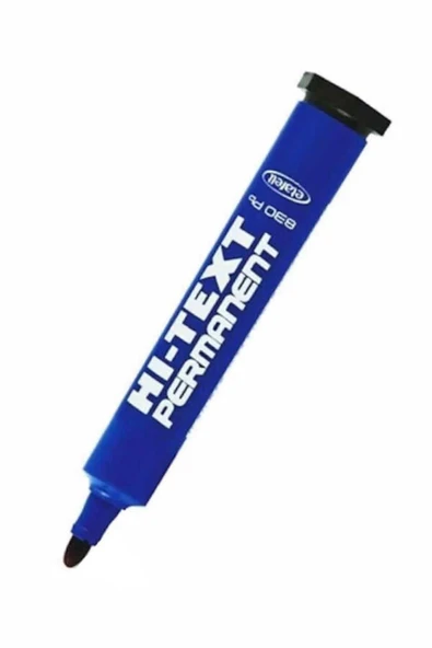 Hi-Text Mavi Permanent Kesik Uçlu Kalıcı Koli Kalemi 830pb - 1