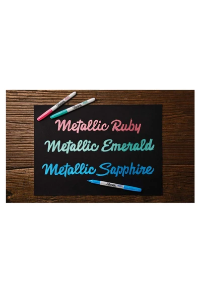 Sharpie Markör Metalik Karışık 4 Lü Blister Alıcı Öder - Resim 3
