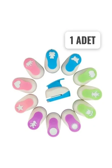 Dörtler Kırtasiye Şekilli/ Desenli Delgeç