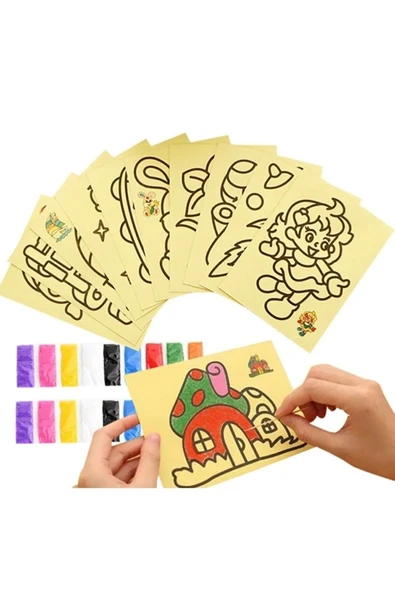 ALSA Kum Boyama Seti 10 Lu Sürpriz Hediyeli - Resim 2