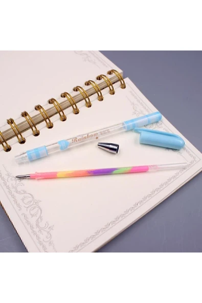 Elif Zuixua Gökkuşağı Jel Kalem 6'lı - 3