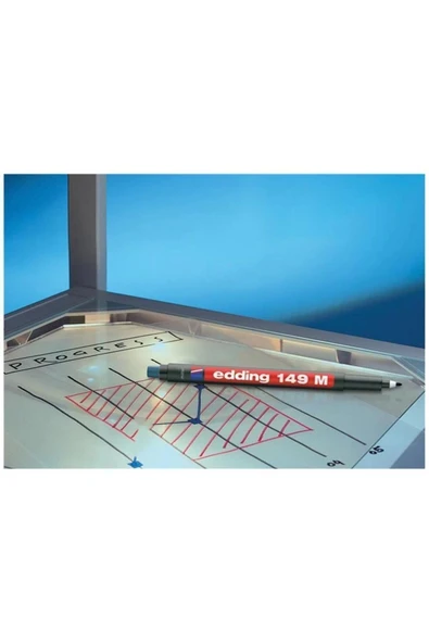 Edding 149 M Mavi Permanent Kalem Silgili - 3