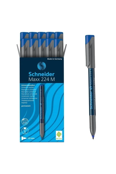 SCHNEIDER Maxx 224m Mavi Asetat Kalemi 10 Lu - 1