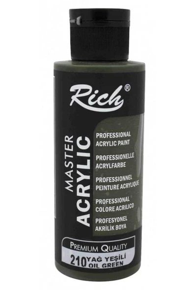 Rich Marka: Akrilik Boya 210 Yağ Yeşili 120 Cc Kategori: Akrilik Boya ürün görseli 1