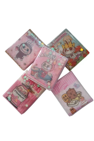 MyClean Sanrio unicorn Kawaii kuromi 3 Adet Mini Sulu Sticker Defteri 300+ Stickerlı Melodi Defter - 2