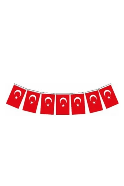 Buket Orta Ipli Türk Bayrağı 50li - 2