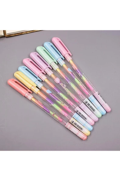 Elif Zuixua Gökkuşağı Jel Kalem 6'lı