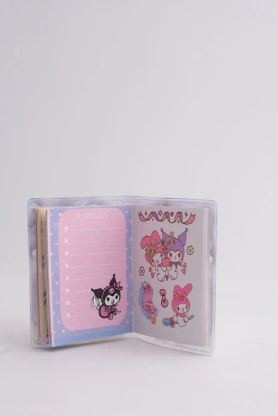 Snailtoys Sanrio Kuromi 6 Cm Mini Stıcker'lı Sulu Defter 1 Paket (PAKETTE 2 ADET VARDIR) - 4