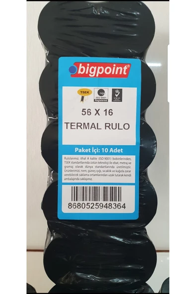 Skops Termal Pos Yazarkasa Rulosu 56x16 10 Adet - 1