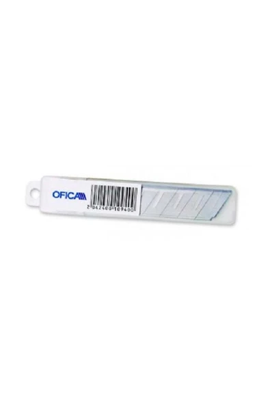 Ofica Geniş Maket Bıçağı Ucu Yedeği 18 mm 7 Kırım 10 Adet - 1