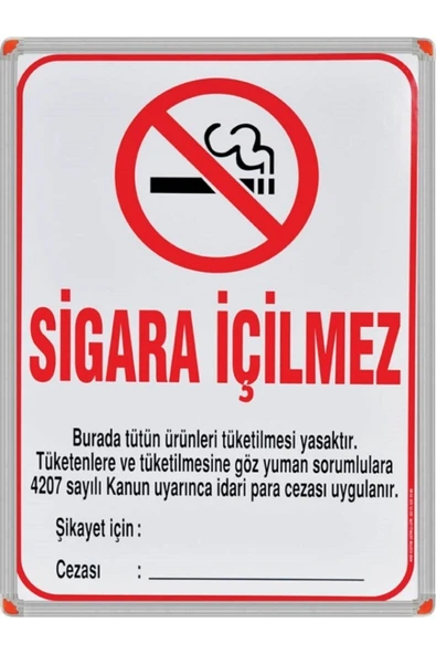 Panda 50x70 Sigara Içilmez Alm.çerçeve Pan509 - 1