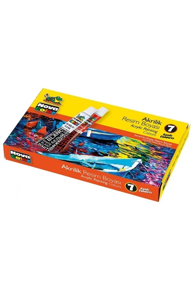 Nova Color N.color Akrilik Boya Tüp 7 Li Takım ürün görseli 1