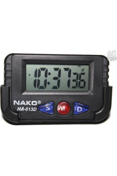 NAKO Digital Etraders Na-613d Küçük Dijital Masa-araba Saati Alarm Kronometre Plastik Çok Renkli Modern - 2