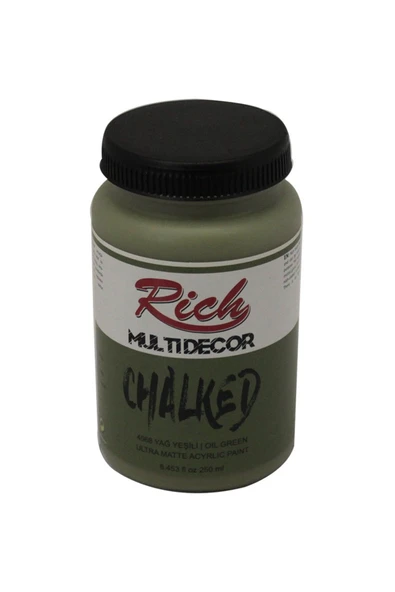 Rich Multi Decor Chalked Akrilik Boya 250 Cc Yağ Yeşili 4568 ürün görseli 1