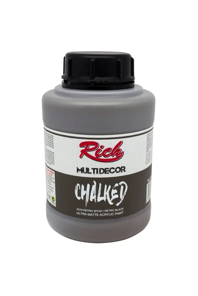 Rich Multi Decor Chalked Akrilik 1750 Gr. N:4578 Retro Siyah ürün görseli 1
