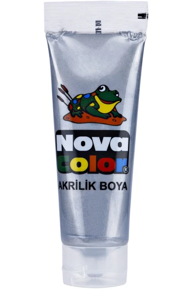 Nova Color Tüp Akrilik Boya 75 Gram Gümüş ürün görseli 1