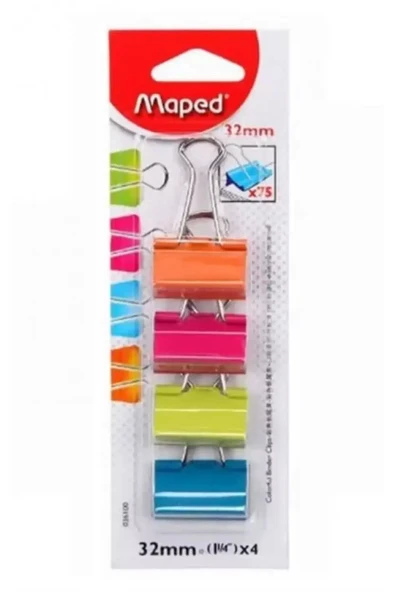 MAPED OFİS VE KIRTASİYE maped 50 gr paket lastiği + maped 32 mm 4'lü clips 2'li set - 2