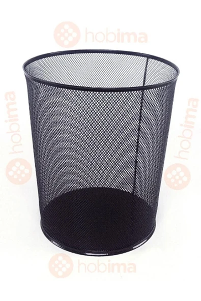 inox Glance Çöp Kovası File Metal Siyah ürün görseli