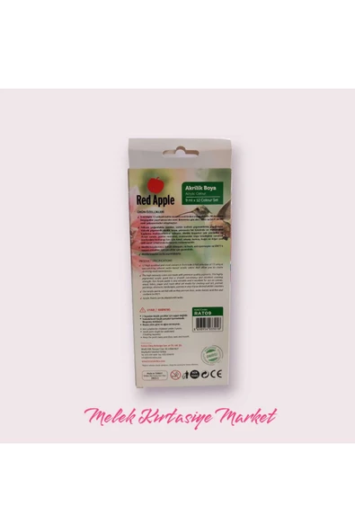 Red Apple Akrilik Boya Tüp 9 ml X 12 Renk Rat09. - Resim 3