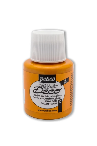 Pebeo Deco 42 Golden Yellow 110 ml Ahşap Boyası ürün görseli 1