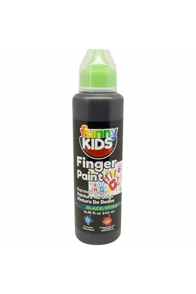Rich Funny Kids Parmak Boyası 500ml - 2808 Siyah - 1