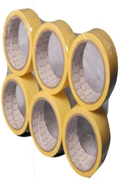 ALPERYAPI 6 Lı 48mm Kağıt Bant Maskeleme Bandı - 1