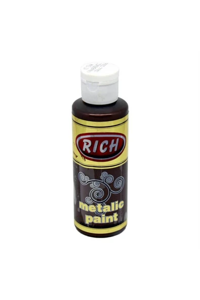 Rich Metalik Akrilik Boya 120cc. N:865 Antik Çikolata - 1