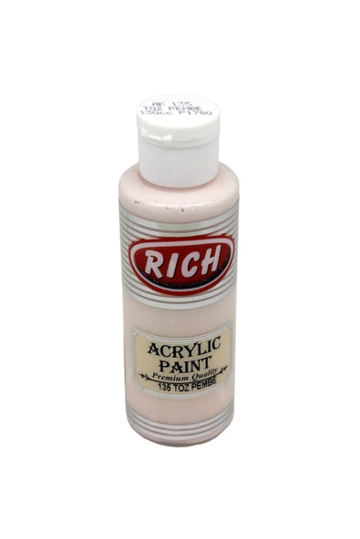 Rich Marka: Akrilik Boya 135 Toz Pembe 120 Cc Kategori: Akrilik Boya ürün görseli 1
