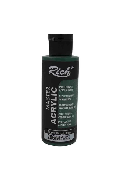 Rich Akr-120-206 Akrilik Boya 120 Cc Zümrüt ürün görseli 1
