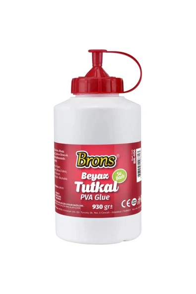 Brons Br-406 Pva Su Bazlı Beyaz Tutkal 900gr ürün görseli 1