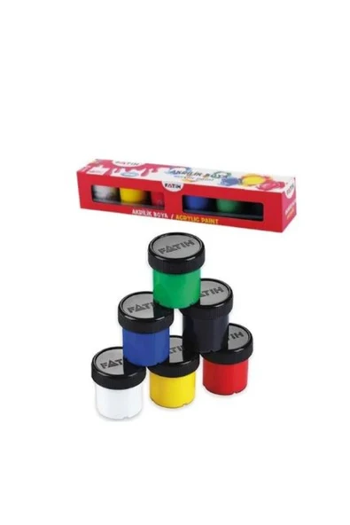 Fatih Akrilik Boya 25 ml 6 Lı Takım Karışık - Resim 3