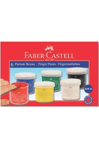 Faber Castell Faber Parmak Boyası 6 Renk 160402 8690826160426 ürün görseli 1