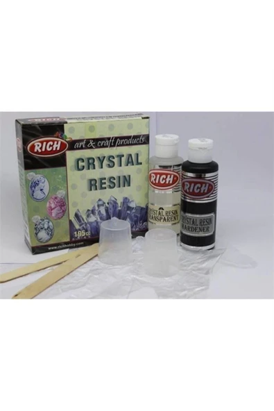 Rich Crystal Resın Kristal Reçine 130+65 cc Şeffaf ürün görseli 1