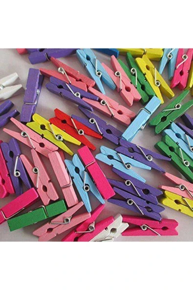 Bekpa Ipli Mini Mandal, 50 Adet Mini Mandal Ve 10 Metre Jüt Ipi, Dekoratif Fotoğraf Ve Süsleme Mandalı ürün görseli 1