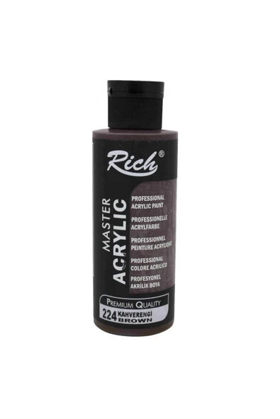 Rich Akrilik Boya 224 Kahverengi 120 Cc - Resim 2