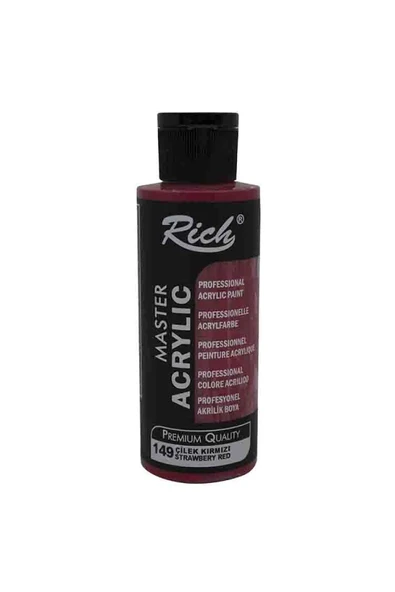 Rich Akr-120-149 Akrilik Boya 120 Cc Çilek Kırmızı - 1