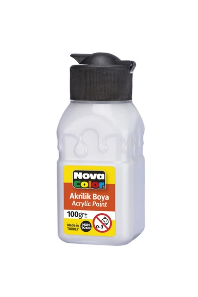 Nova Color Mahi Max Akrilik Boya 100 Gr Beyaz ürün görseli 1