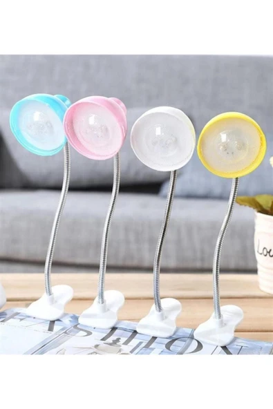 KUZEY HIRDAVAT Mavi Mandallı Led Işıklı Kitap Okuma Lambası Kitap Okuma Işığı Led Renk:mavi - 1