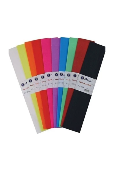 Masis Krapon Kağıdı 50 Cm X 200 Cm 10 Lu Karışık 1 Paket G.f ürün görseli 1
