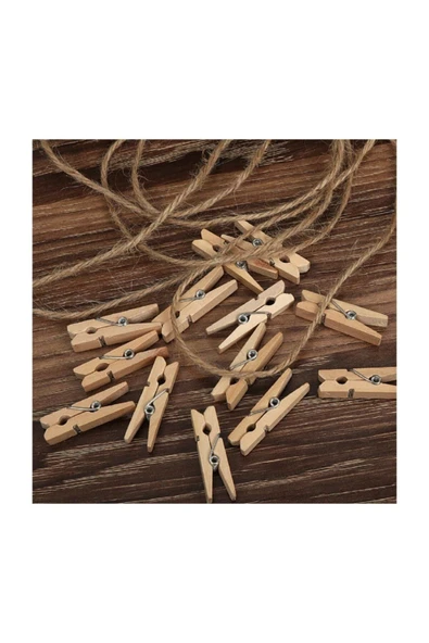 Tuğra Mini Mandal 24 Lü Fotoğraf Süsleme Mandalı 3 Cm ürün görseli 1