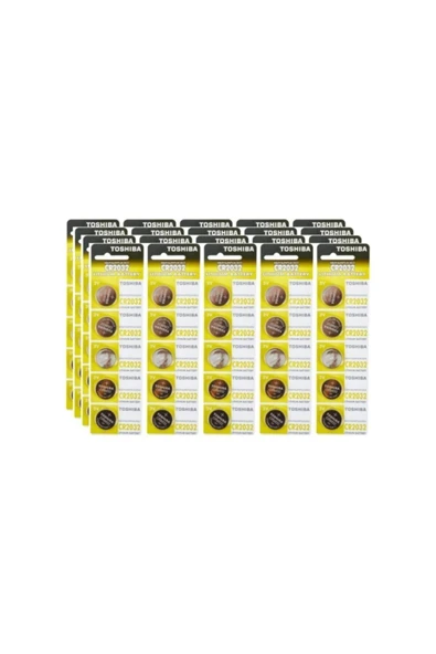 Toshiba Cr 2032 3v Lithium 100'lü Özel Pil Paketi ürün görseli 1