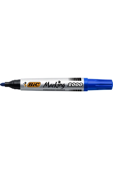 Bic Marking 2000 Permanent Marker Yuvarlak Uç Mavi 12`li Kutu - 2