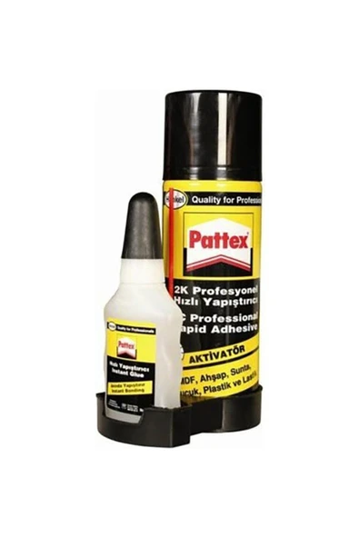 Pattex 2k Profesyonel Hızlı Yapıştırıcı 200 ml Aerosol 50 ml Şişe ürün görseli 1