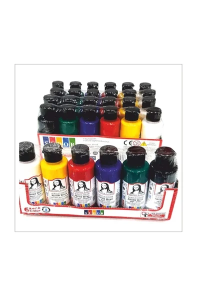 Südor Akrilik Boya 25*35 Cm Tuval 3 Adet Fırça 1 Adet Palet 4'lü Set - Resim 2