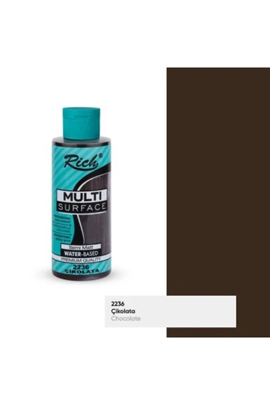 Rich Multi Surface 2236 Çikolata Akrilik Boya 120 Cc - Resim 2