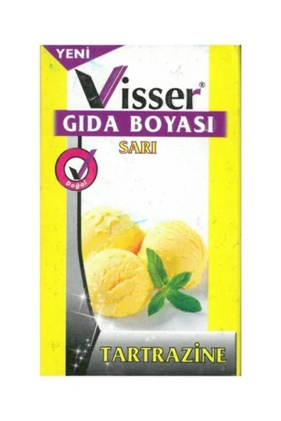 hobi24 Visser Toz Gıda Boyası 9 gram - Sarı G.b 5 Li ürün görseli 1