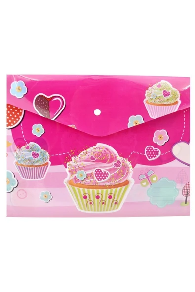 Noki A4 Baskılı Çıtçıtlı Dosya Kız Desenler 12 Adet (3105k) - Resim 3